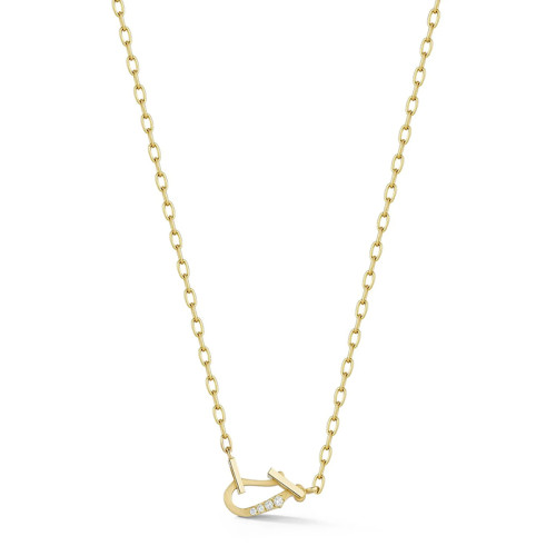 Jade Trau 18kt Yellow Gold Mini Diamond Lola Necklace