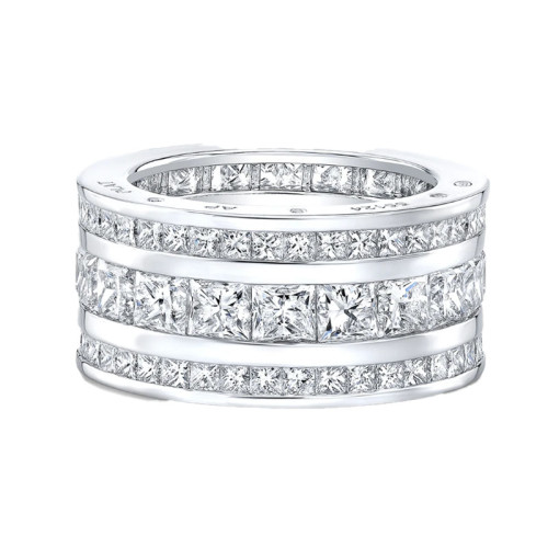 Robert Procop Platinum 3 Channel Set Masterpiece Eternity Ring