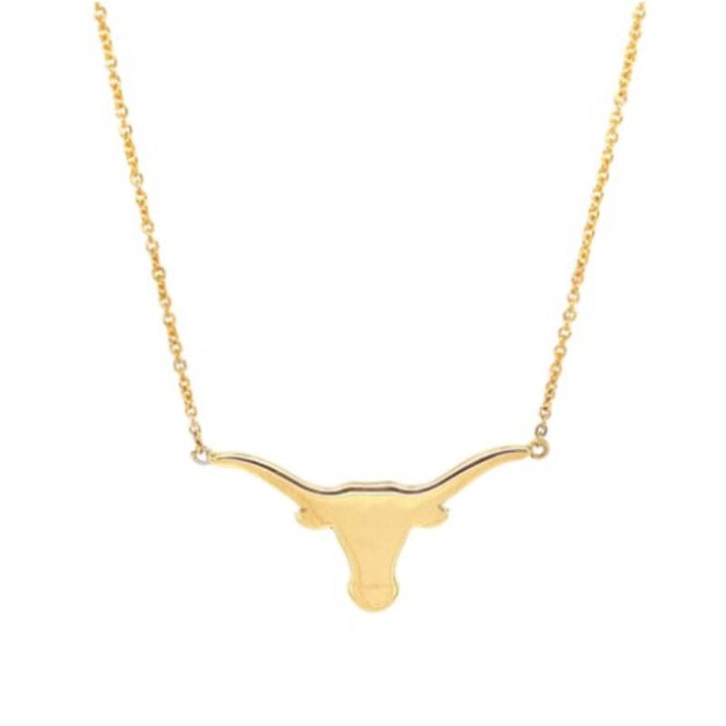 Korman 18k Yellow Gold Medium Longhorn Necklace